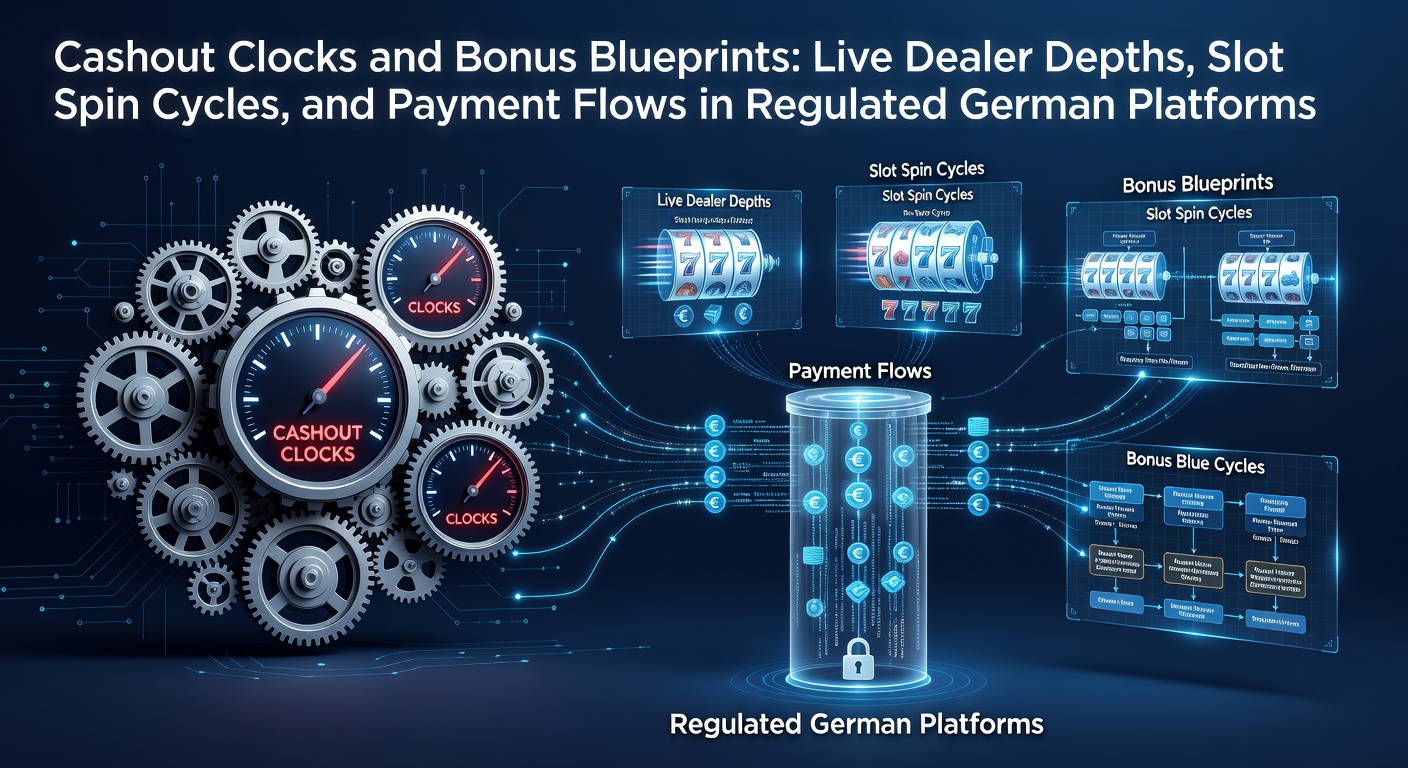 Grafik zeigt eine Uhr mit Euro-Symbolen und Slot-Walzen im Hintergrund, symbolisiert Auszahlungszeiten und Spielzyklen in deutschen Casinos
