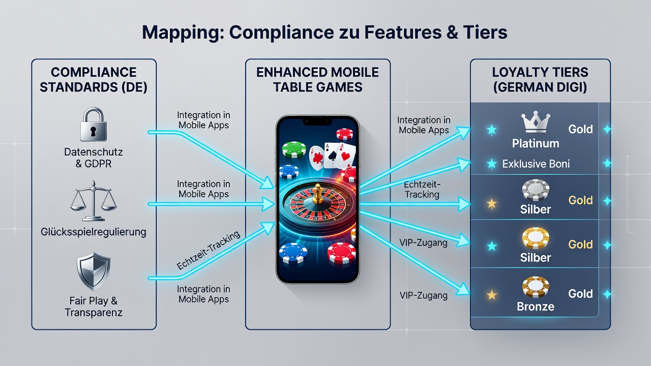 Beispiel für Loyalty-Tiers und erweiterte Features in mobilen Tischspielen