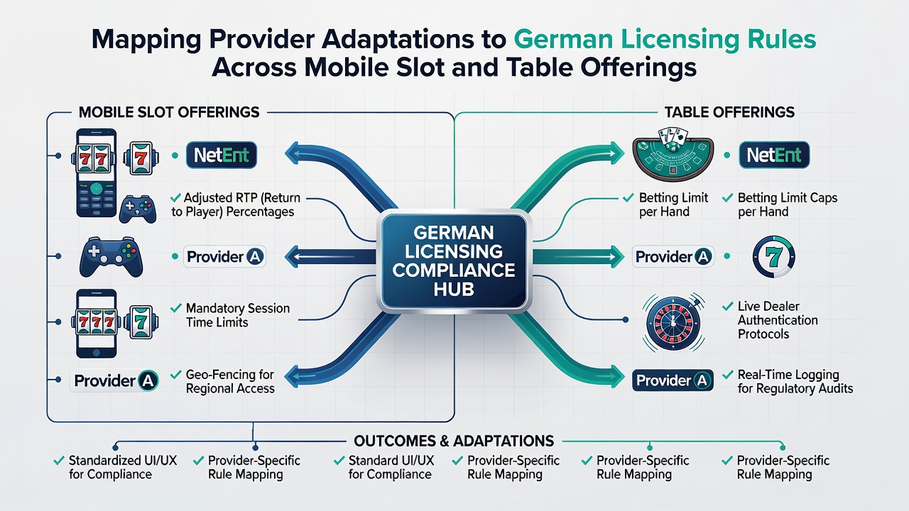 Darstellung von Anpassungsprozessen bei mobilen Slot- und Tischspiel-Providern unter deutscher Lizenzaufsicht