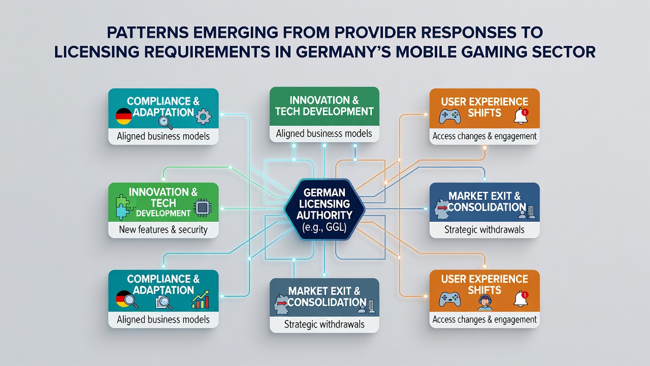 Muster in der Reaktion von Anbietern auf Lizenzanforderungen im mobilen Gaming Deutschlands